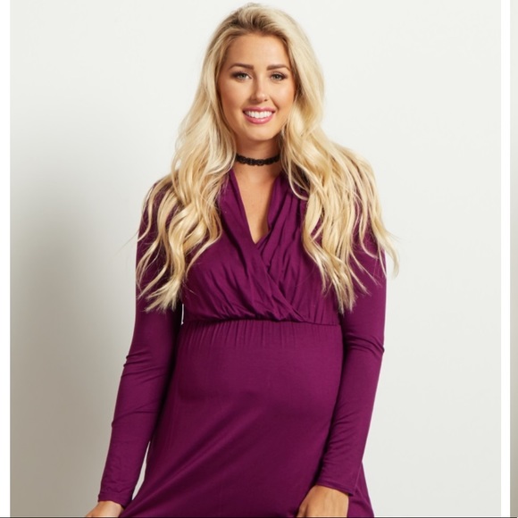 Pinkblush Tops - Pinkblush Purple Long Sleeve Maternity/Nursing Top Pinkblush Tops - Pinkblush Purple Long Sleeve Maternity/Nursing Top